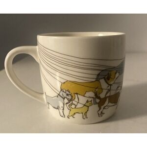 Fishs Eddy "Dog Walker" Coffee Cup Mug by Sara Mills